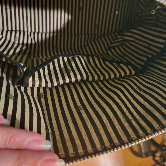 Gwen Stefani L.A.M.B. Kingston Montego Bowler Bag in Silver Gray Black .#343 - Picture 15 of 16